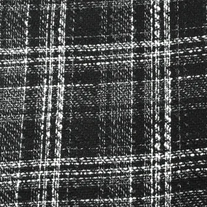 Tejido Fiesta Cuadro Negro Destello