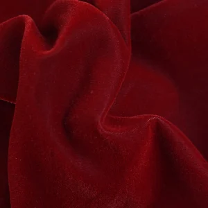 Tejido Terciopelo Rojo Oscuro