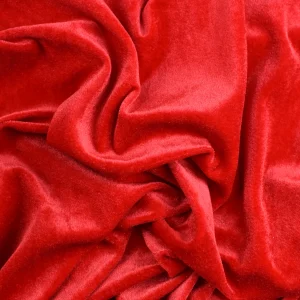 Tejido Terciopelo Rojo