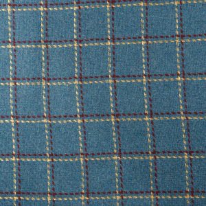 Tejido Fiesta Cuadro Azul Destello Dorado