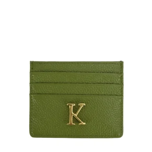 Tarjetero Piel Verde