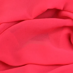 Tejido Gasa Textura Coral Oscuro