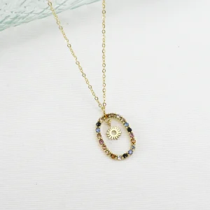 Colgante Acero Brillos Sol