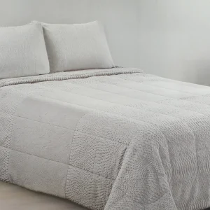 Edredón Sherpa Gris Perla Encama