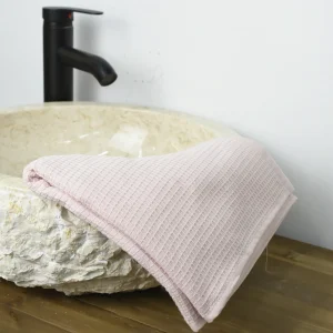 Toalla Lavabo Panal Abeja Rosa