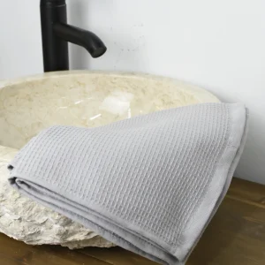 Toalla Lavabo Panal Abeja Gris