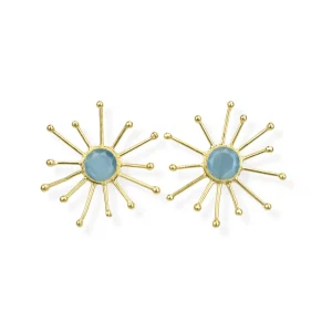 Pendiente Estrella de Azul Mar