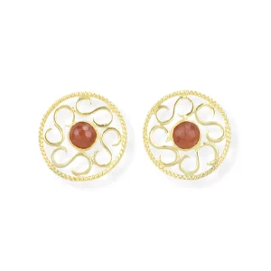 Pendiente Constelación Rojo Naranja