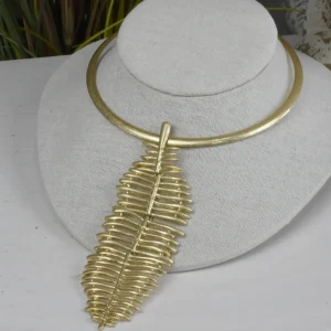 Chokers Pluma Dorada