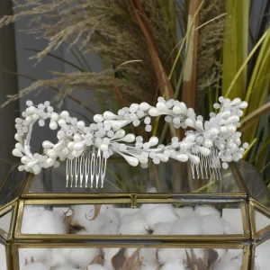 Tiara Novia Flores Blancas