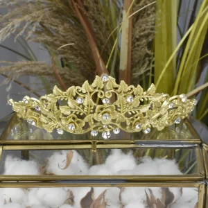 Tiara Olivia Cristal Dorado