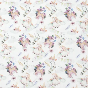 Tejido Popelín Unicornios