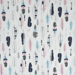 Tejido Popelín Plumas