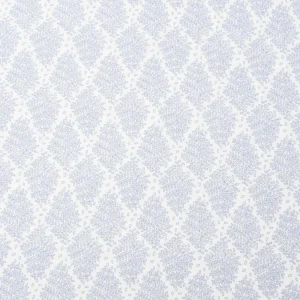 Tejido Popelín Hojas Celestes