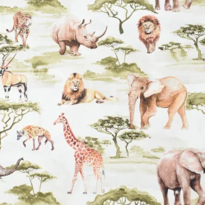 Tejido Popelín Fauna