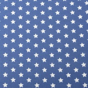 Tejido Popelín Estrellas Azul