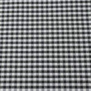 Tejido Loneta Cuadros Vichy Mini Negro