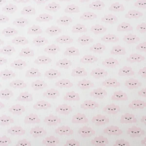 Tejido Piqué Nubes Rosas