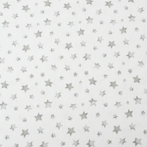 Tejido Piqué Estrellas Grises