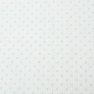 Tejido Piqué Lunares Verde Agua