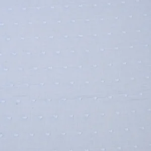 Tejido Plumeti Celeste Bordado