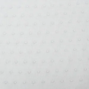 Tejido Plumeti Gris Perla Bordado