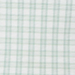 Tejido Loneta Cuadros Verde Agua