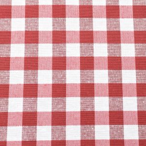 Tejido Loneta Cuadros Vichy Medium Rojo