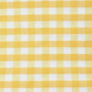 Tejido Loneta Cuadros Vichy Medium Amarillo