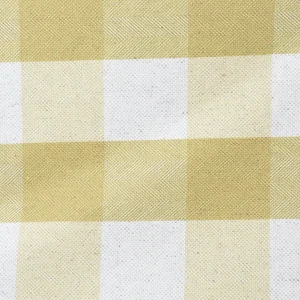 Tejido Panamá Cuadros Vichy Maxi Mostaza