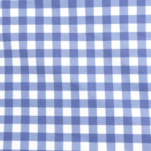 Tejido Panamá Cuadros Vichy Pequeño Azul