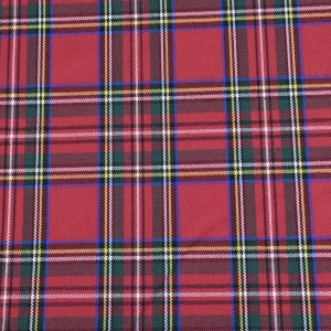 Tejido Villela Cuadros Escoceses Rojo Nº1