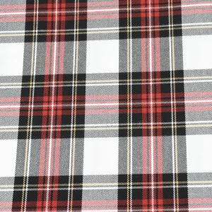 Tejido Villela Cuadros Rojos y Blancos