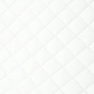 Tejido Polipiel Acolchado Blanco