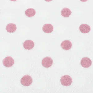 Tejido Coralina Lunares Rosa Reversible
