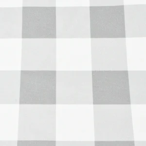 Tejido Panamá Cuadros Vichy Grande Gris