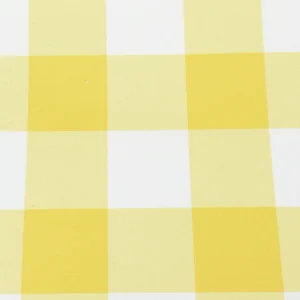 Tejido Panamá Cuadros Vichy Grande Amarillo