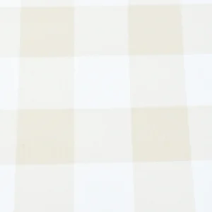 Tejido Panamá Cuadros Vichy Grande Crudo