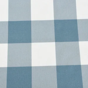 Tejido Panamá Cuadros Vichy Grande Azul Petróleo