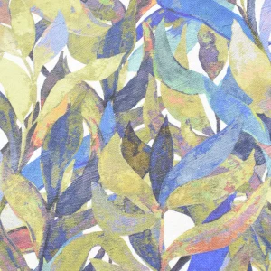 Tejido Panamá Hojas Azules