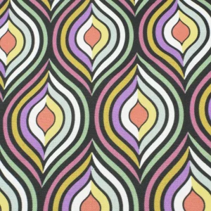 Tejido Panamá Estampado Geométrico