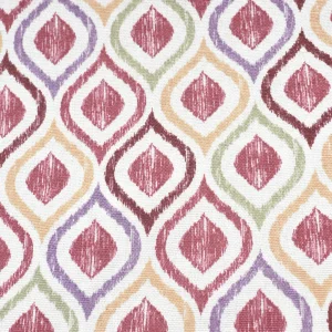 Tejido Loneta Dibujo Granate