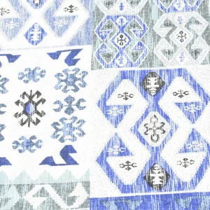 Tejido Loneta Pasword Azul