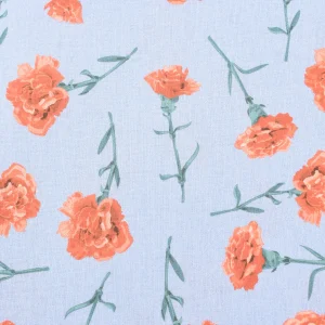 Tejido Popelín Clavel Rojo