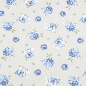 Tejido Popelín Flores Azules