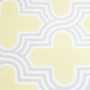 Tejido Loneta Estampado Geométrico Amarillo