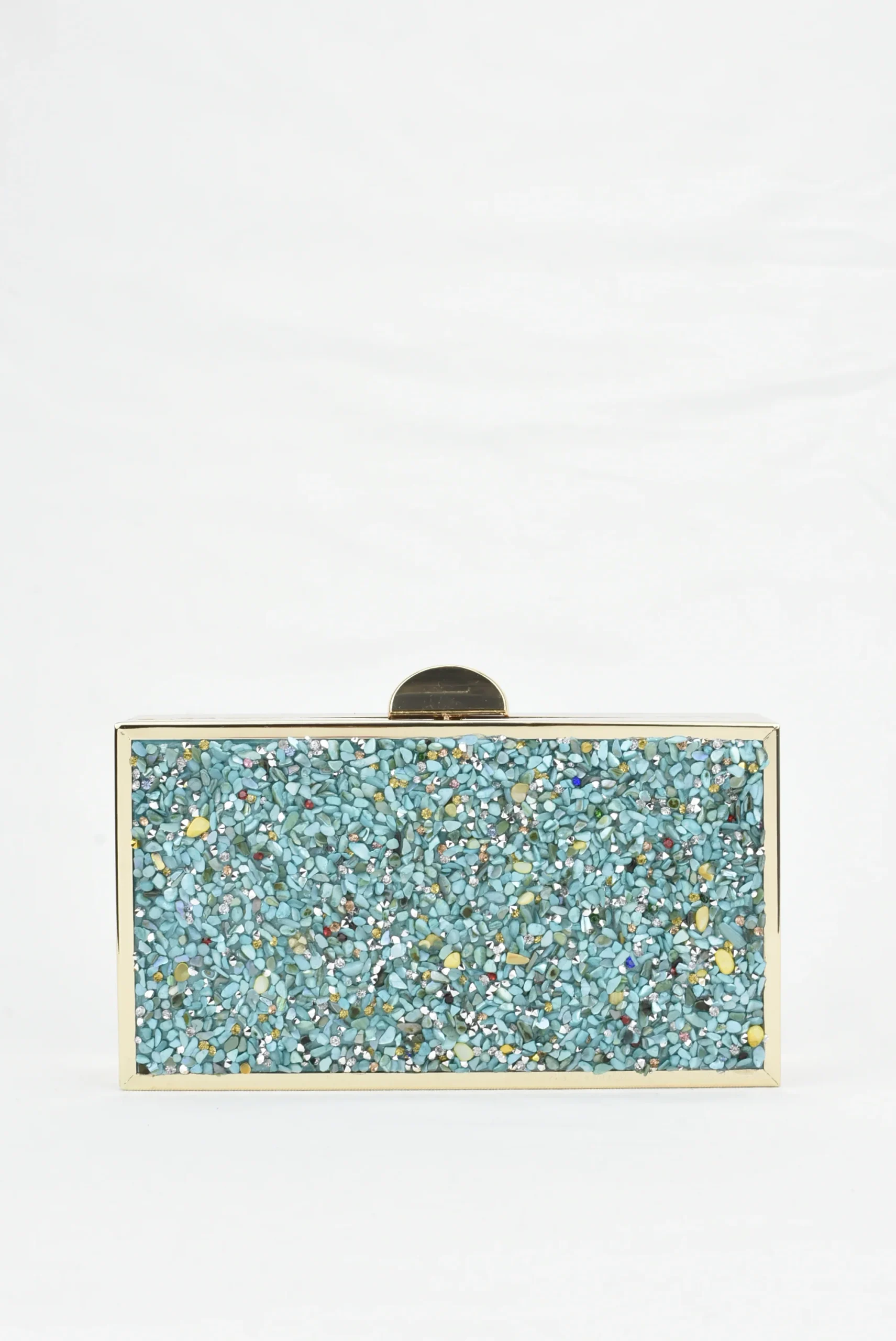 Clutch Verde Agua Filo - Imagen 4