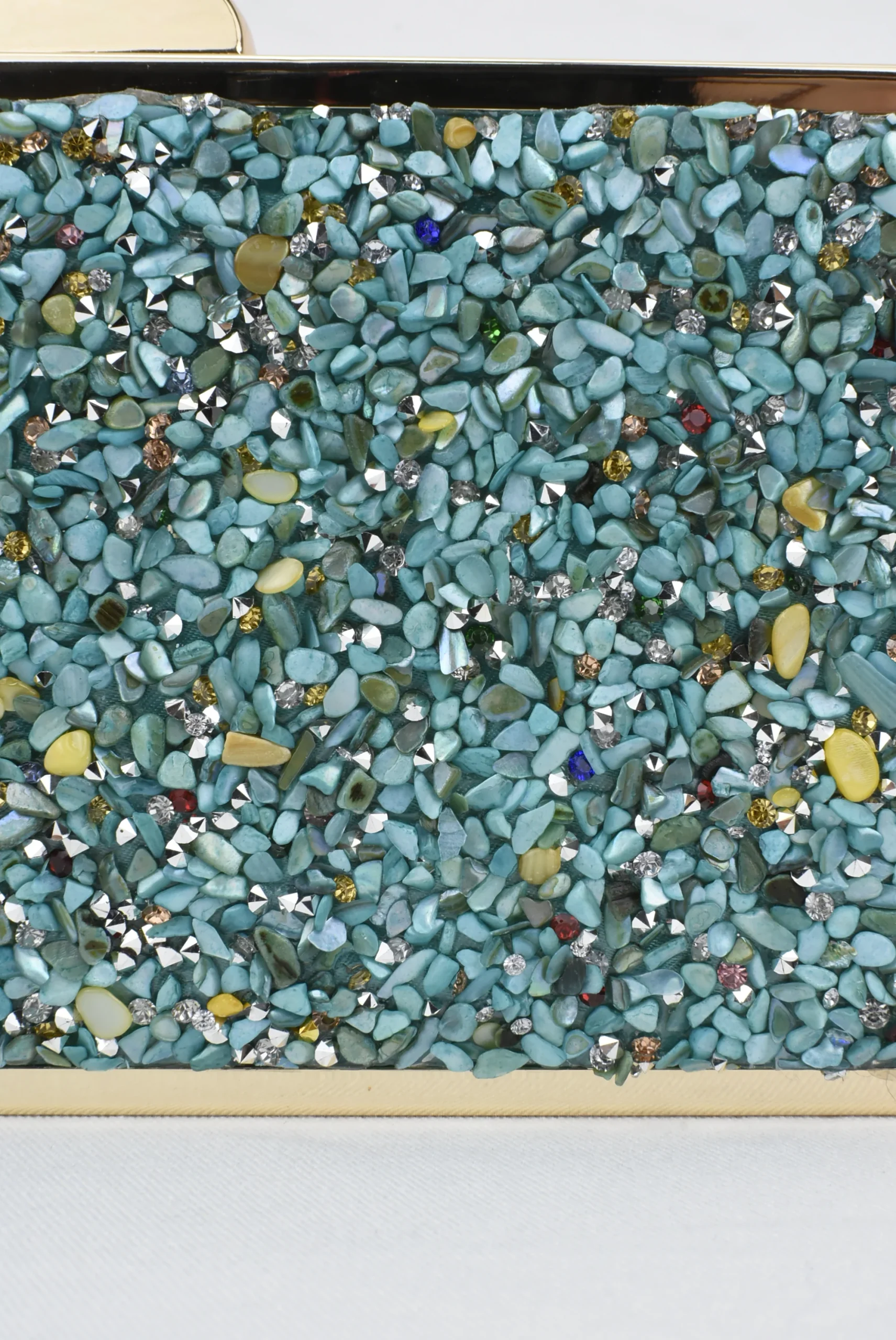 Clutch Verde Agua Filo - Imagen 7