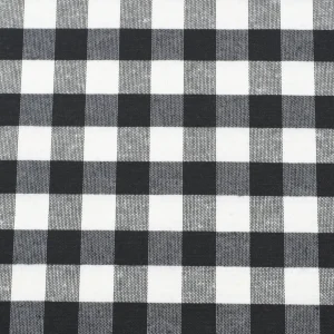 Tejido Resinado Cuadros Vichy Pequeño Negro
