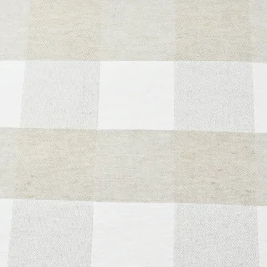 Tejido Panamá Maxi Cuadros Beige